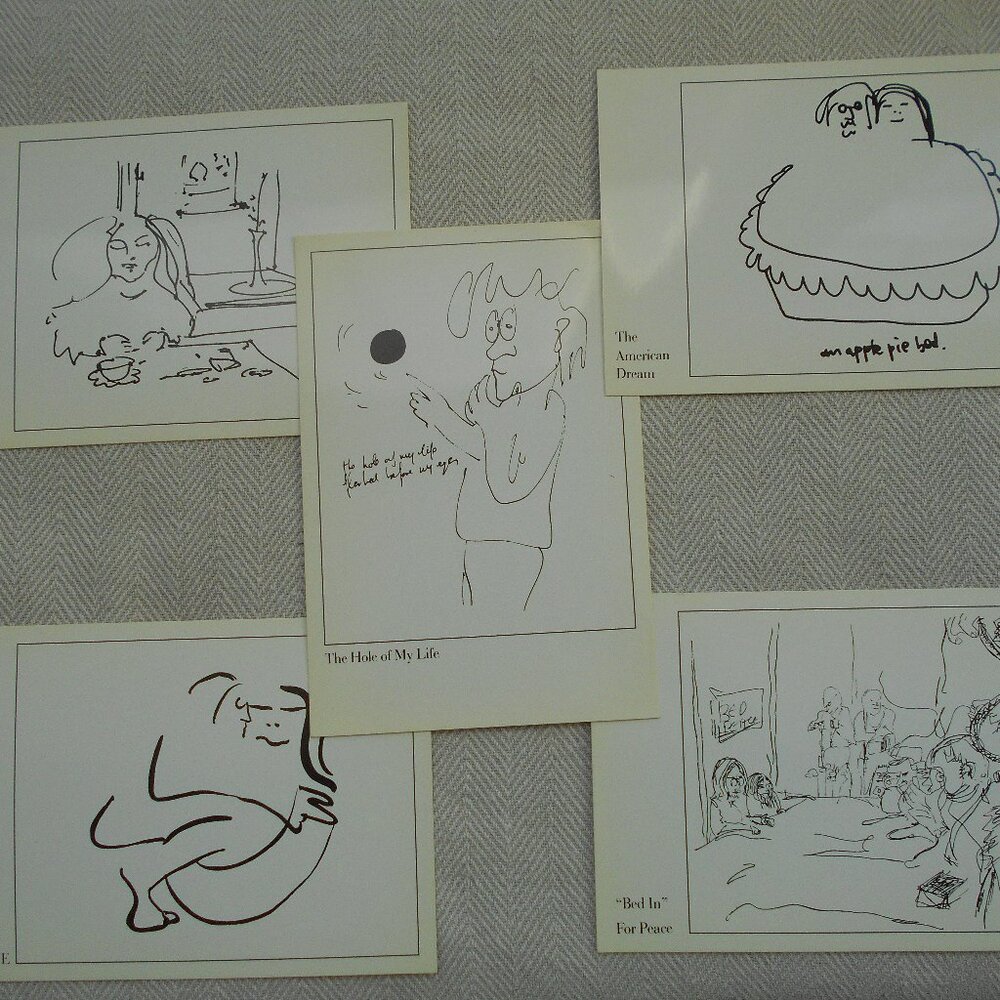 John Lennon postcards Bag One Dyansen Gallery 1970